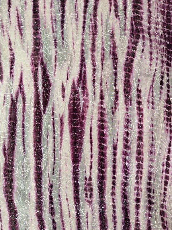 Magenta_Purple_And_Off_White_Organza_Fabrics_For_Women