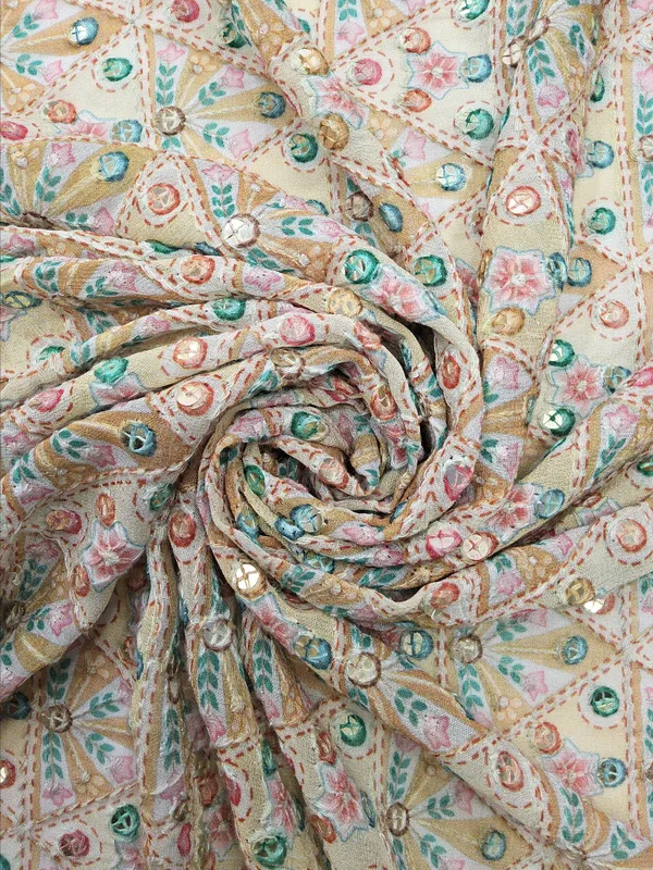 Peach_Slub_Silk_Fabrics_For_Women