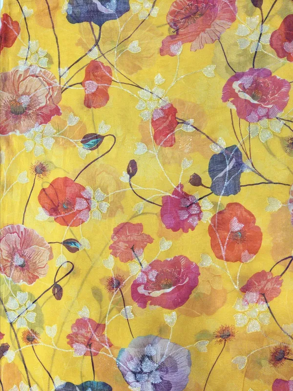 Mustard_Yellow_Organza_Fabrics_For_Women