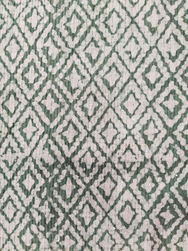 Green_And_Off_White_Linen_Fabrics_For_Women