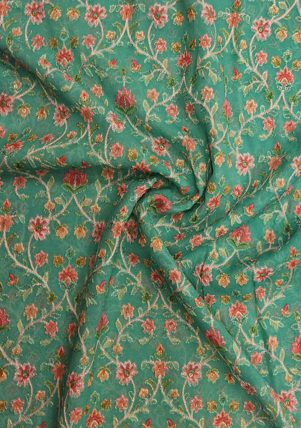 Deep_Sea_Green_Georgette_Fabrics_For_Women