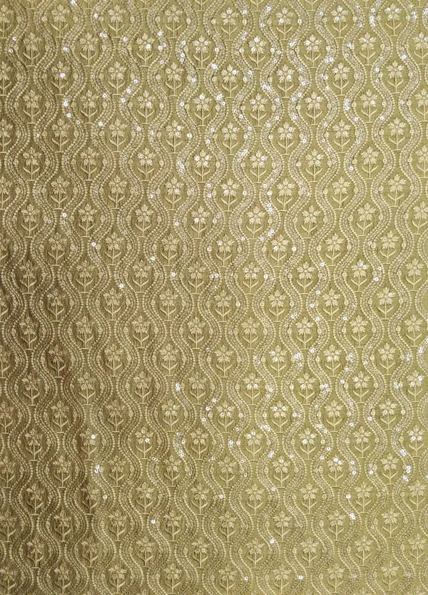 Ochre_Yellow_Slub_Silk_Fabrics_For_Women