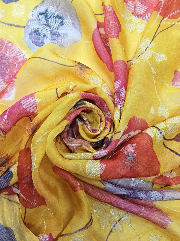Mustard_Yellow_Organza_Fabrics_For_Women