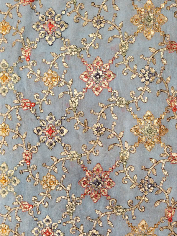 Powder_Blue_Chinon_Chiffon_Fabrics_For_Women