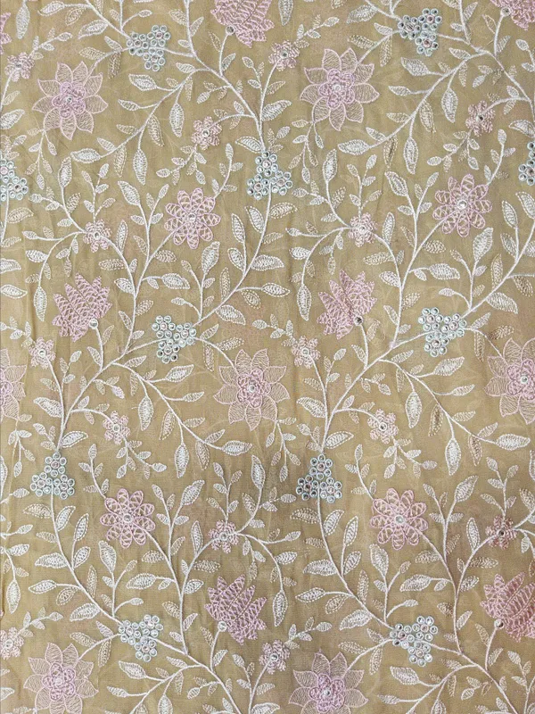 Mustard_Gold_Viscose_Georgette_Fabrics_For_Women
