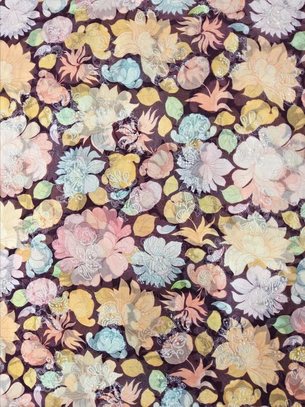 Maroon_Organza_Fabrics_For_Women