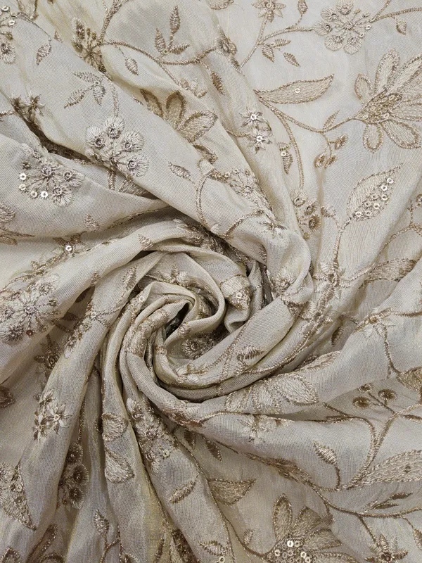Ivory_Banarasi_Brocade_Fabrics_For_Women