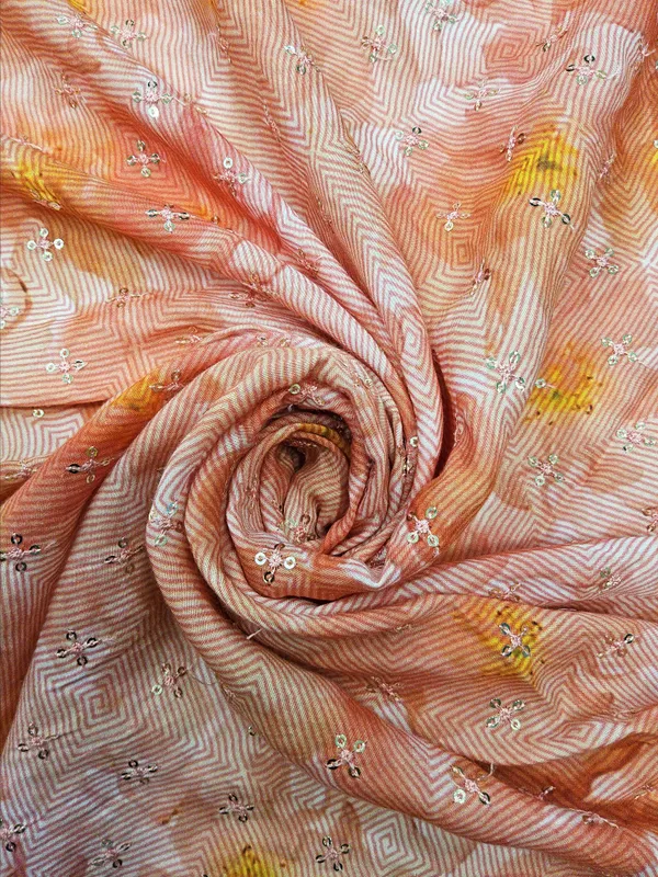 Peach_Mul_Silk_Fabrics_For_Women