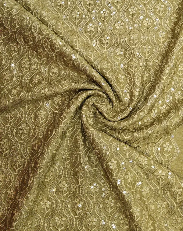 Ochre_Yellow_Slub_Silk_Fabrics_For_Women