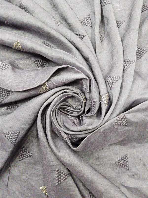 Grey_Cotton_Linen_Fabrics_For_Women