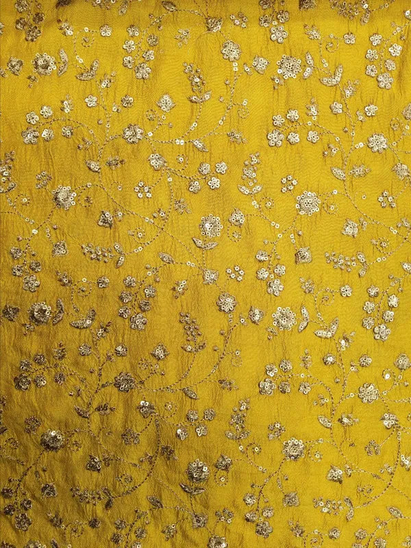 Yellow_Slub_Silk_Fabrics_For_Women