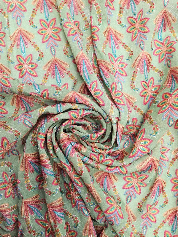 Mint_Green_Georgette_Fabrics_For_Women