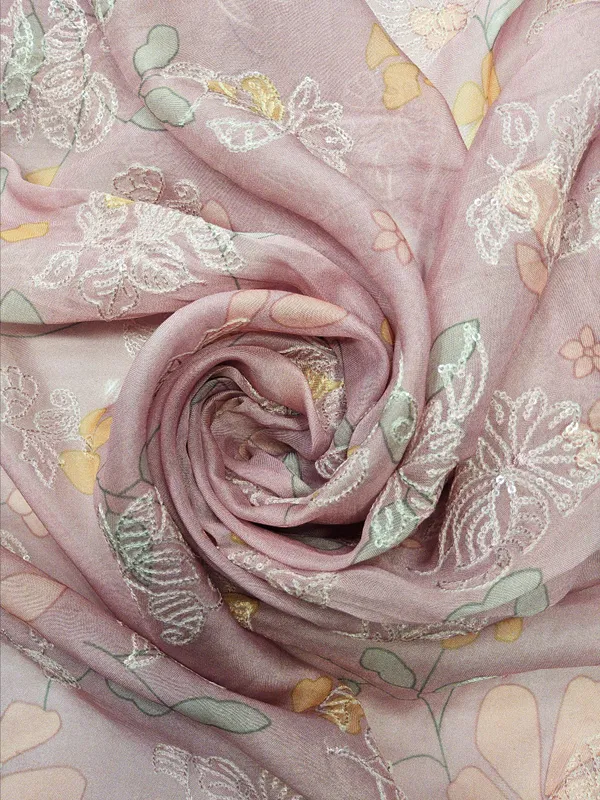 Blush_Pink_Organza_Fabrics_For_Women