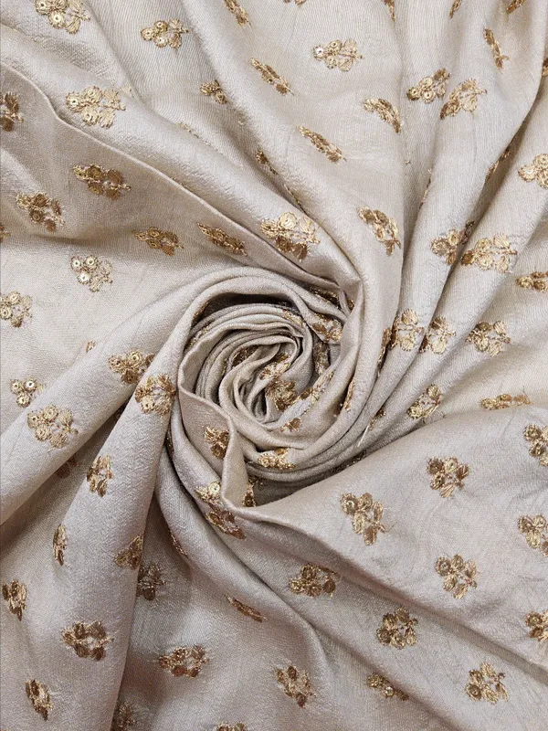 Light_Beige_Slub_Silk_Fabrics_For_Women