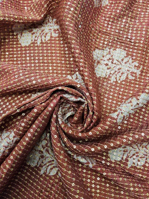 Maroon_Mul_Silk_Fabrics_For_Women