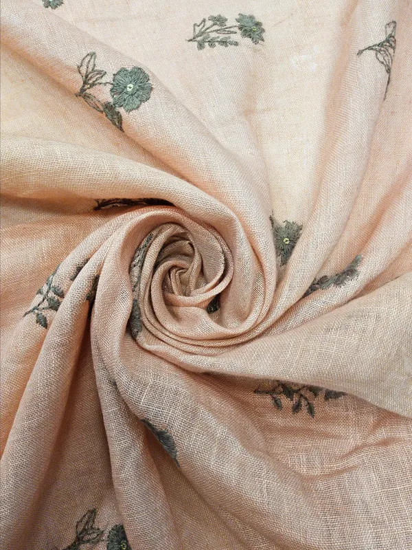 Peach_Linen_Fabrics_For_Women