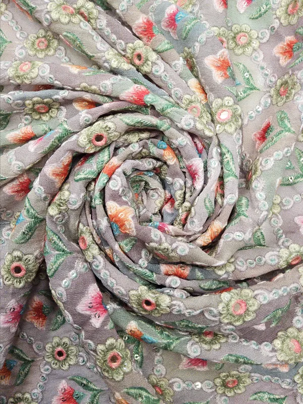 Mauve_And_Dusty_Sage_Green_Viscose_Georgette_Fabrics_For_Women
