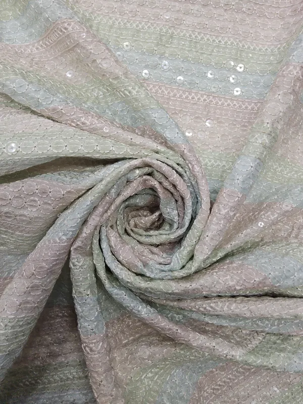 Sage_Green_And_Champagne_Gold_Viscose_Fabrics_For_Women