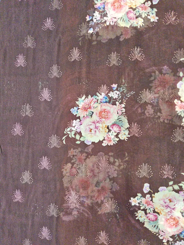 Burgundy_Organza_Fabrics_For_Women