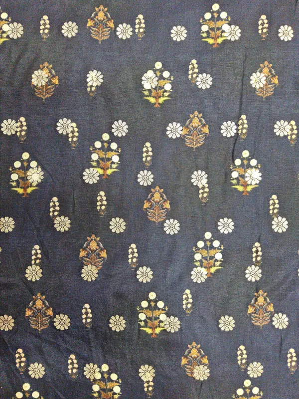 Dark_Blue_Dola_Silk_Fabrics_For_Women