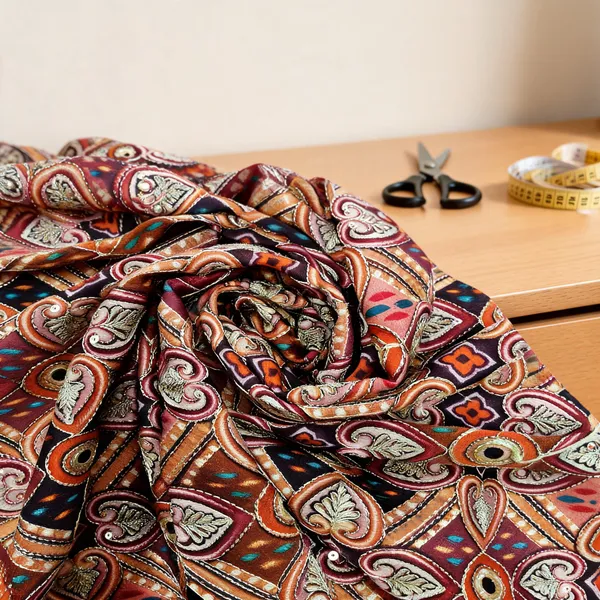 Multicolor_Pure_Viscose_Fabrics_For_Women
