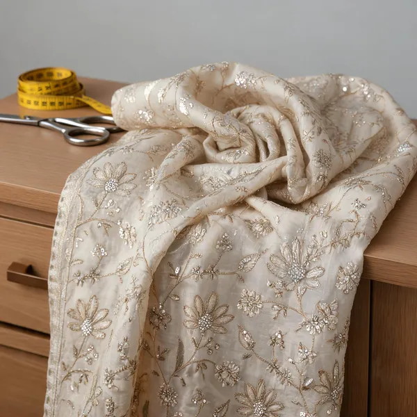 Ivory_Banarasi_Brocade_Fabrics_For_Women
