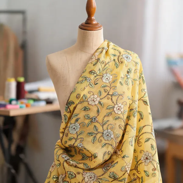 Mustard_Yellow_Chanderi_Silk_Fabrics_For_Women