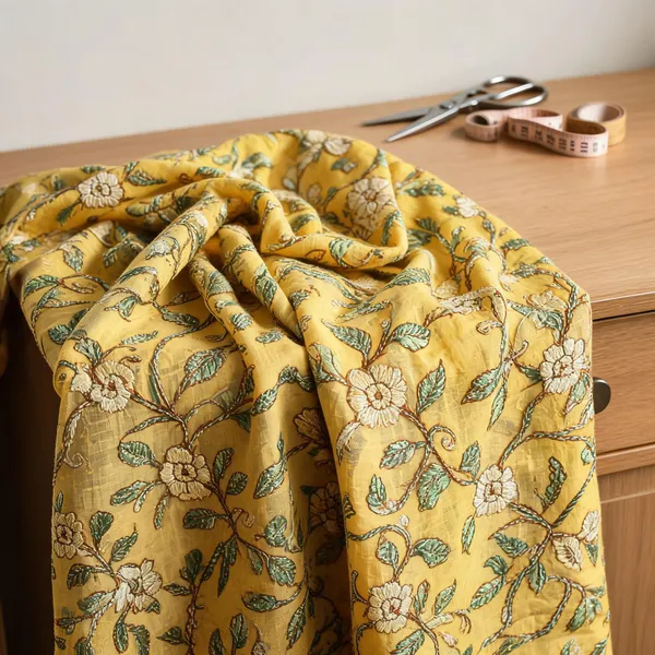 Mustard_Yellow_Chanderi_Silk_Fabrics_For_Women