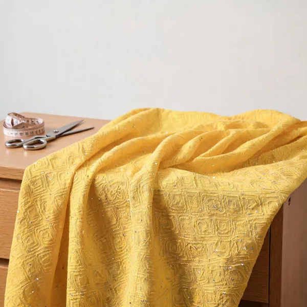 Yellow_Chanderi_Silk_Fabrics_For_Women