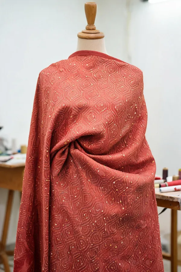 Red_Chanderi_Silk_Fabrics_For_Women