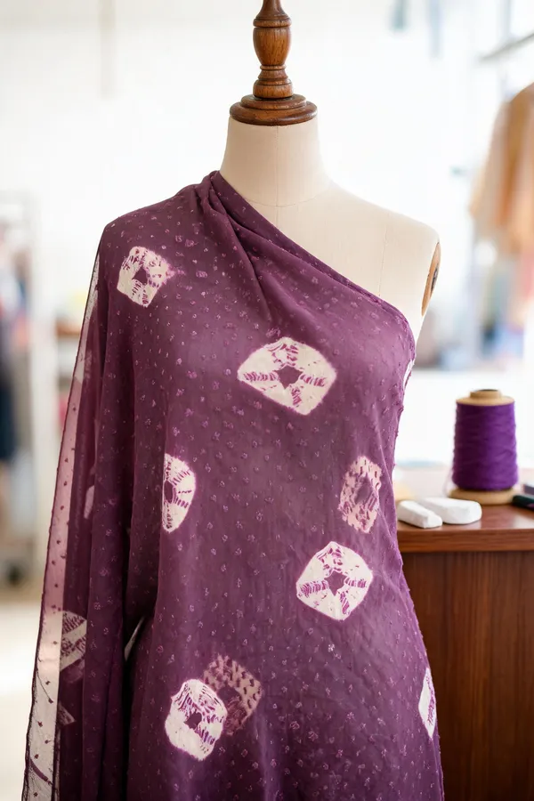 Magenta_Chiffon_Fabrics_For_Women