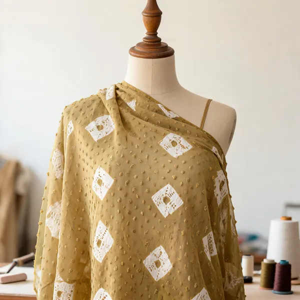Ochre_And_Mustard_Yellow_Chiffon_Fabrics_For_Women