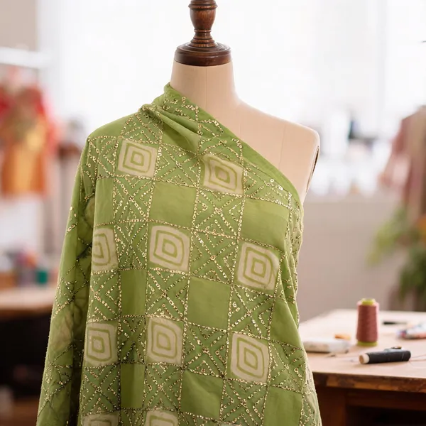 Pastel_Pistachio_Green_Chanderi_Silk_Fabrics_For_Women