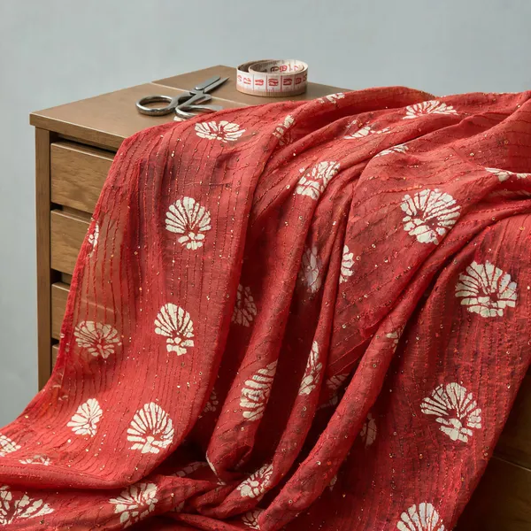 Red_Mul_Silk_Fabrics_For_Women