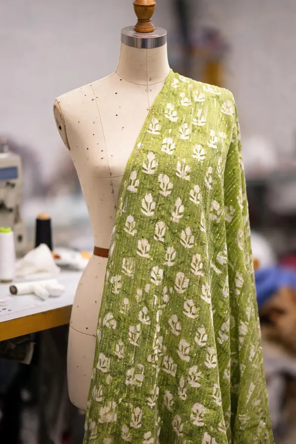 Lime_Green_Mul_Silk_Fabrics_For_Women