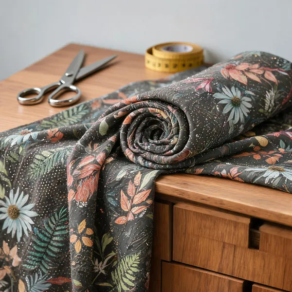 Muted_Grey_Chinon_Silk_Fabrics_For_Women