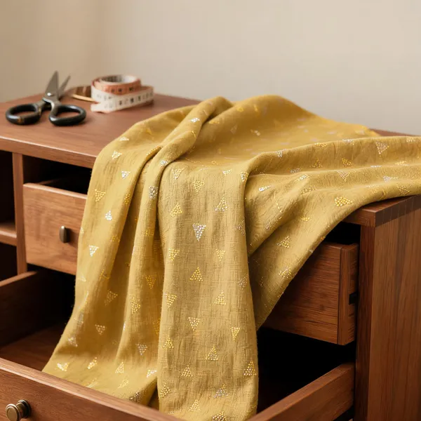 Mustard_Yellow_Cotton_Linen_Fabrics_For_Women