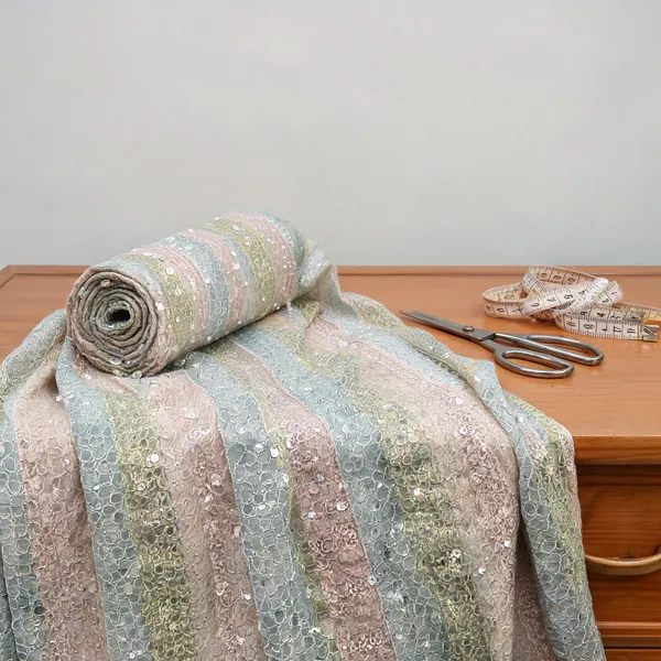Sage_Green_And_Champagne_Gold_Viscose_Fabrics_For_Women