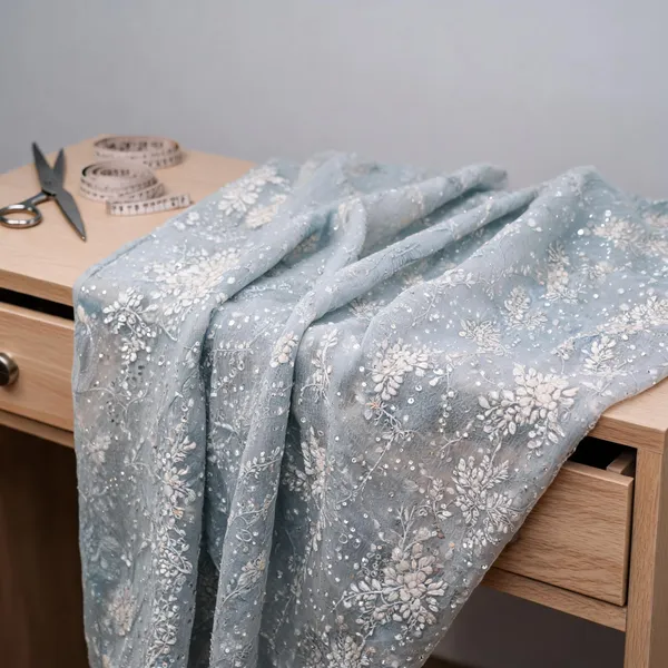 Powder_Blue_Georgette_Fabrics_For_Women