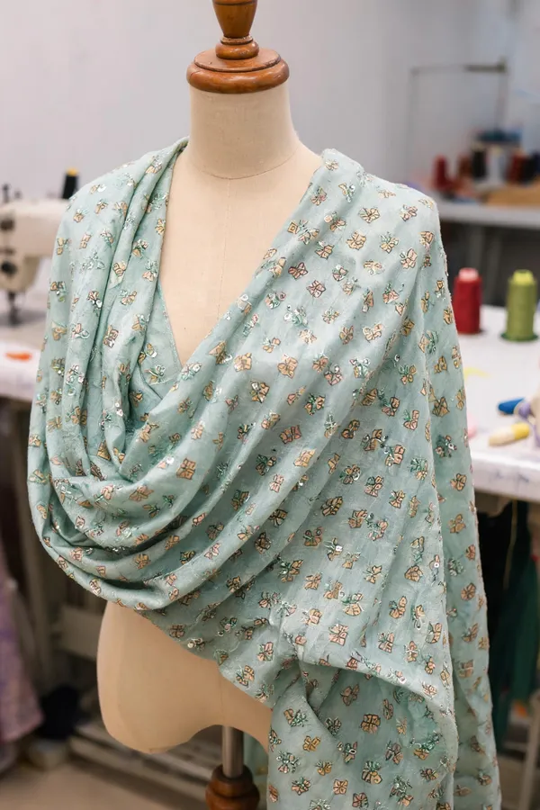 Sea_Green_Mul_Silk_Fabrics_For_Women