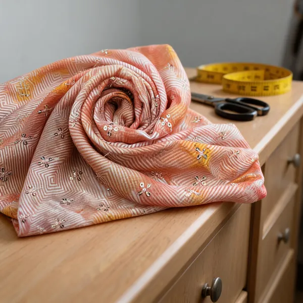 Peach_Mul_Silk_Fabrics_For_Women