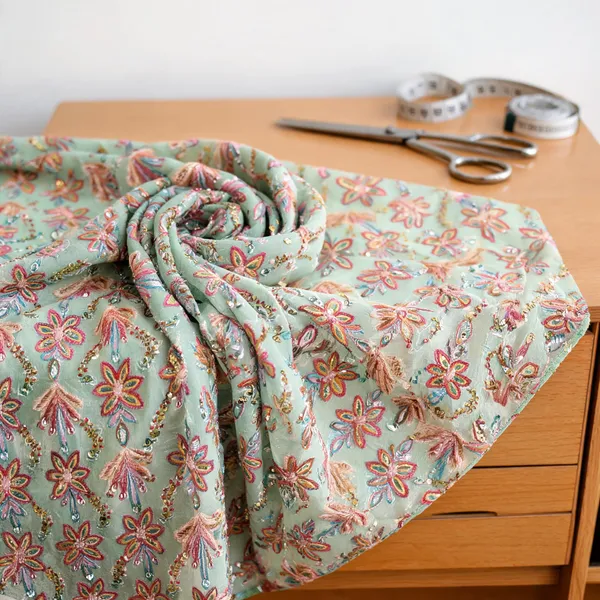 Mint_Green_Georgette_Fabrics_For_Women