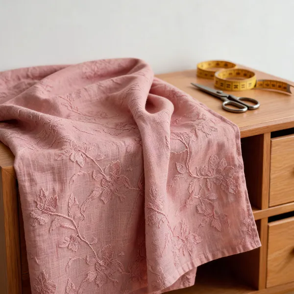Pink_Pure_Linen_Fabrics_For_Women