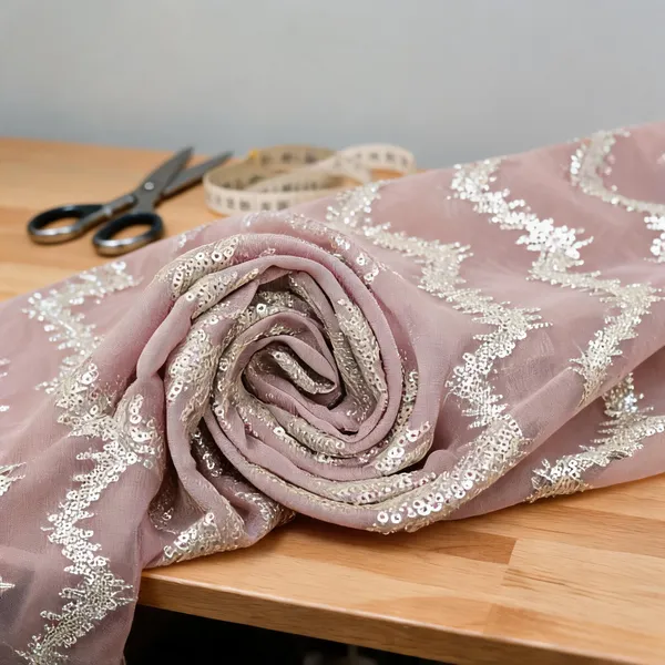 Light_Pink_Viscose_Organza_Fabrics_For_Women