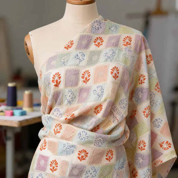 Cream_Base_Viscose_Fabrics_For_Women