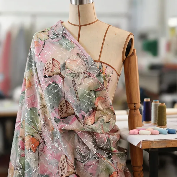 Multicolor_Chinon_Silk_Fabrics_For_Women