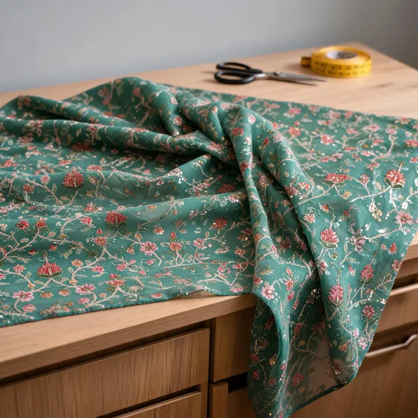 Deep_Sea_Green_Georgette_Fabrics_For_Women