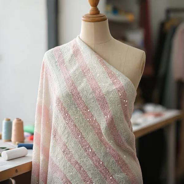 Baby_Pink_And_Off_White_Viscose_Fabrics_For_Women