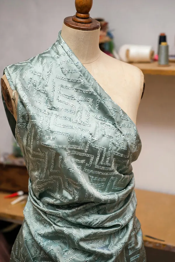 Dusty_Aqua_Satin_Silk_Fabrics_For_Women