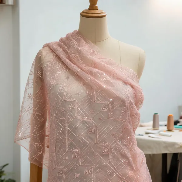 Dusty_Pink_Organza_Fabrics_For_Women